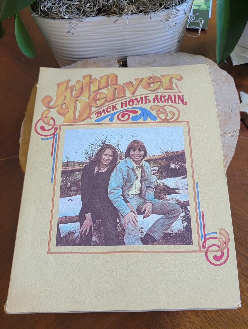John Denver "Back Home Again" Album Piano/ Vocal / Guitar Music Book. Vintage